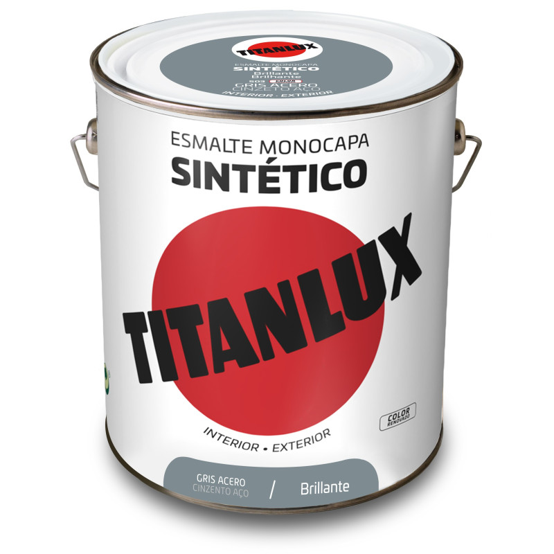TITANLUX ESMALTE SINTETICO GRIS ACERO 4L