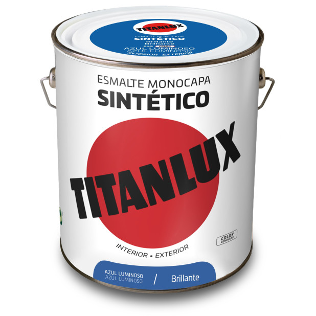 TITANLUX ESMALTE SINTETICO AZUL LUMINOSO 4L
