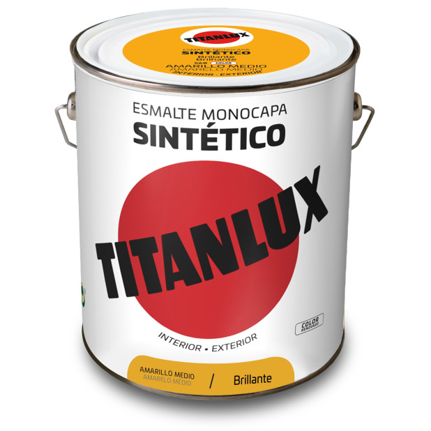 TITANLUX ESMALTE SINTETICO AMARILLO MEDIO 4L