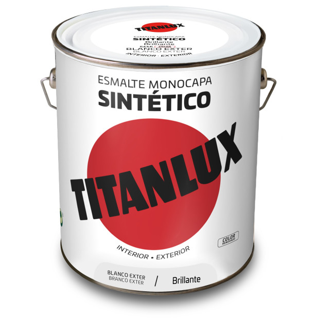 TITANLUX ESMALTE SINTETICO BLANCO EXTER 4L