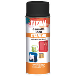 SPRAY TITANLAK  ESM SATINADO NEGRO 1401 400ML