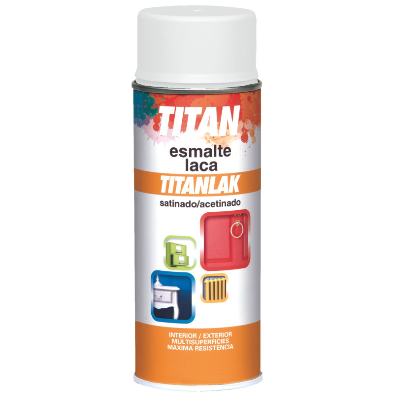 SPRAY TITANLAK ESM.SATINADO BLANCO 1400 400ML.