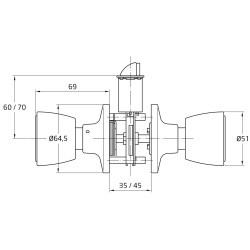 POMO 601 LATON CROMADO MATE (S)