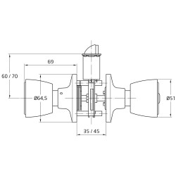 POMO 602 LATON CROMADO MATE (S)