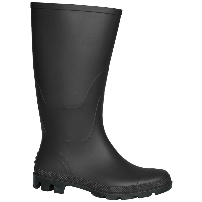 BOTA CAÑA ALTA PVC NEGRO