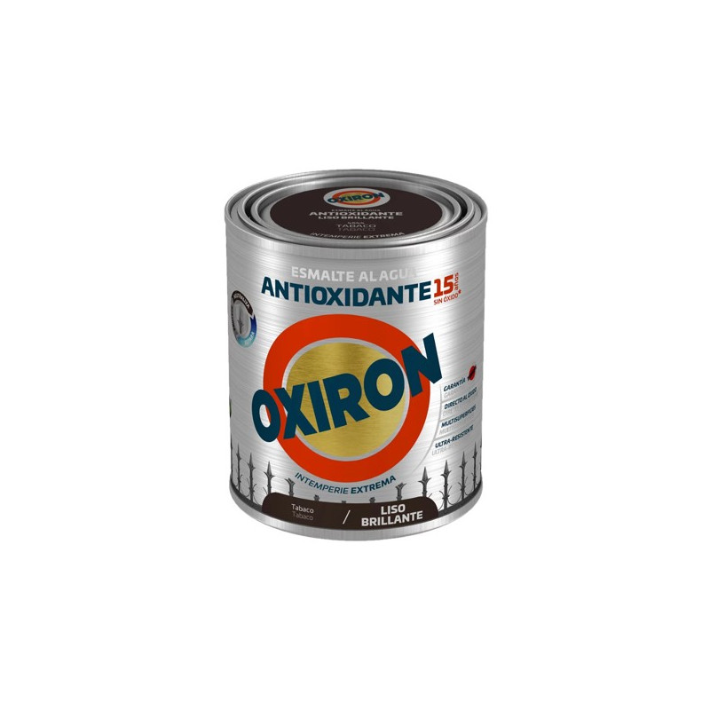 OXIRON AL AGUA LISO BRILLANTE TABACO 750ML