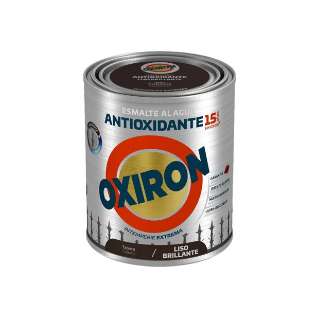 OXIRON AL AGUA LISO BRILLANTE TABACO 750ML