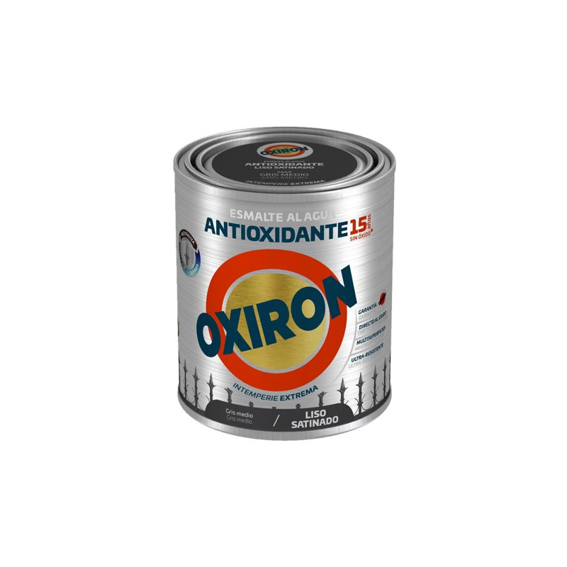 OXIRON AL AGUA LISO SATINADO GRIS MEDIO 750ML