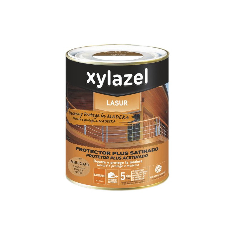 PLUS DECORA SATINADO ROBLE CLARO XYLAZEL 750ML