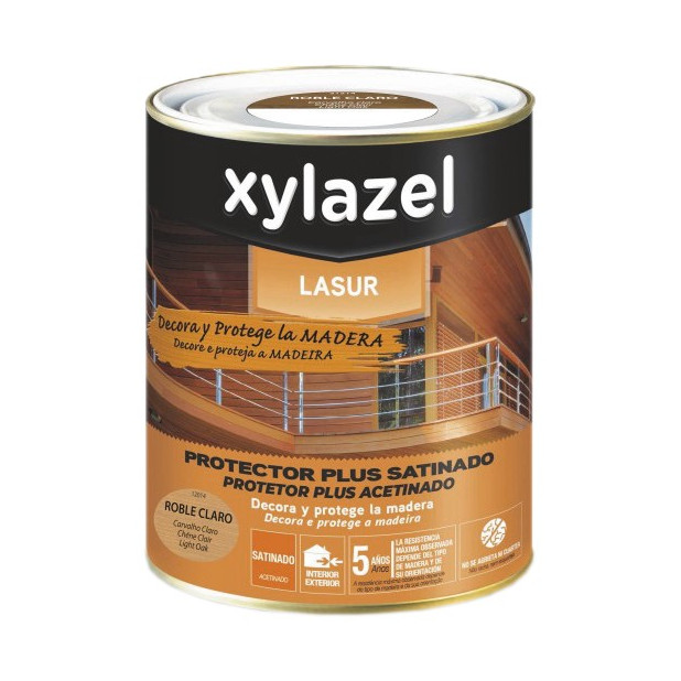 PLUS DECORA SATINADO ROBLE CLARO XYLAZEL 750ML