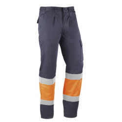PANTALON KARELIA MARINO BANDA NARANJA T.XL