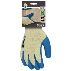 GUANTE ALG/POLI REC. LATEX AZUL T.8