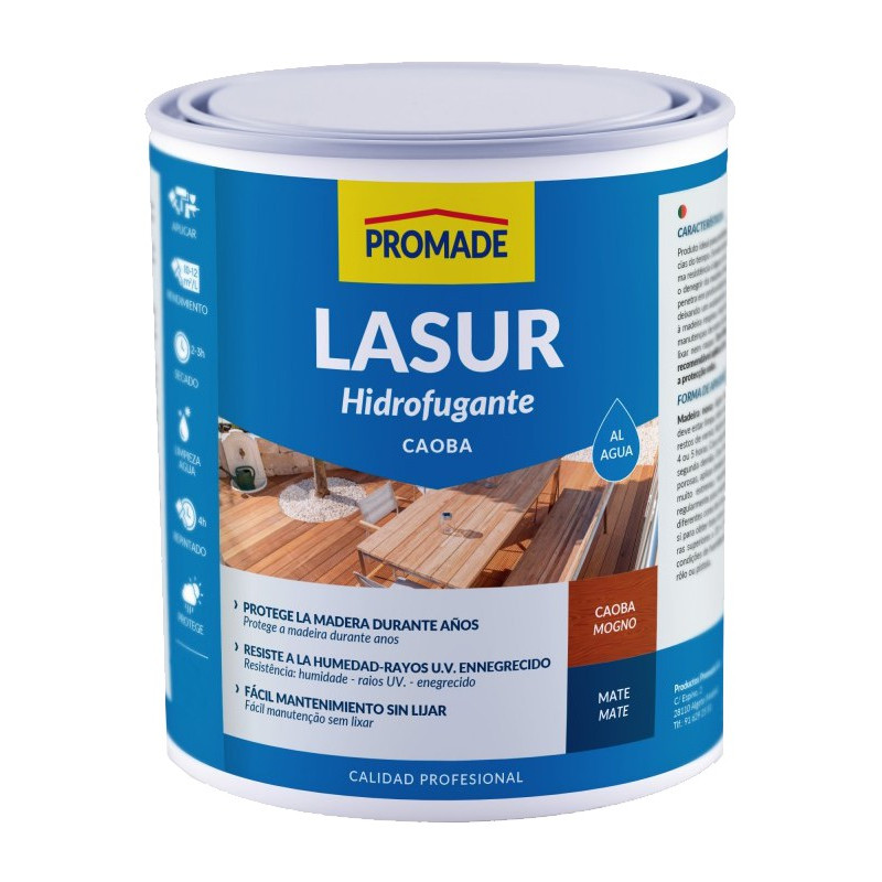 LASUR PROTECTOR MATE AGUA CAOBA 750ML