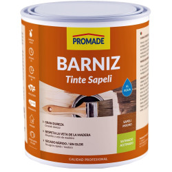 BARNIZ TINTE AGUA SATINADO SAPELI 750ML