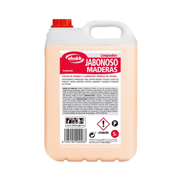 LIMPIADOR JABONOSO MADERAS 5LTS