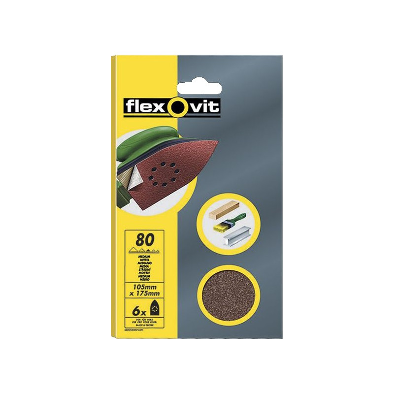 HOJA LIJA MOUSE 102x152 G-80 (6UNID)