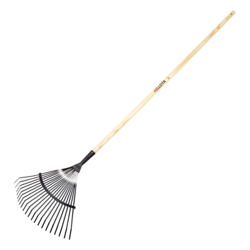 RASTRILLO NEGRO DIENTE PLANO C/MANGO 3041CM