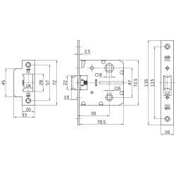 PESTILLO AMIG MOD.21-50 NEGRO