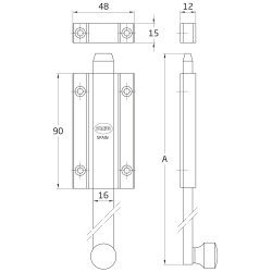 PASADOR AMIG 3700-200 LATON MATE