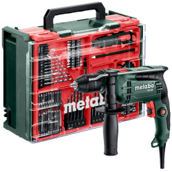 TALADRO PERCUTOR METABO SBE 650+ SET