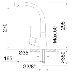 MONOMANDO FREGADERO CAÑA TUBO PANAMA XTREME