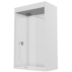 MAMPARA ONE OT-2000 1.20x1.95 BLANCO/VIDRIO TRANSPARENTE 1F