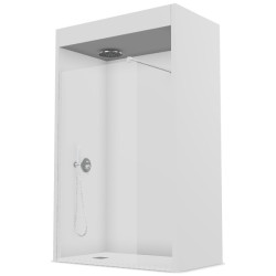 MAMPARA ONE OT-2000 0.90x1.95 BLANCO/VIDRIO TRANSPARENTE 1F