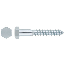 TORNILLO BARRAQUERO ZINC. DIN 571 10x150mm