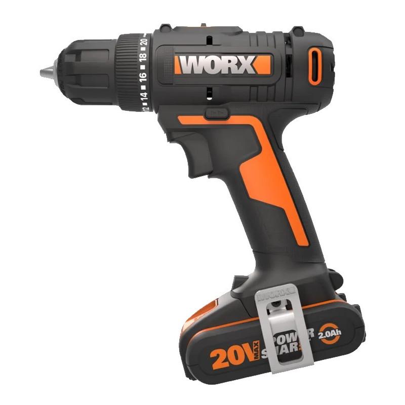 TALADRO ATORNILLADOR WORX WX100 20V 2.0AH