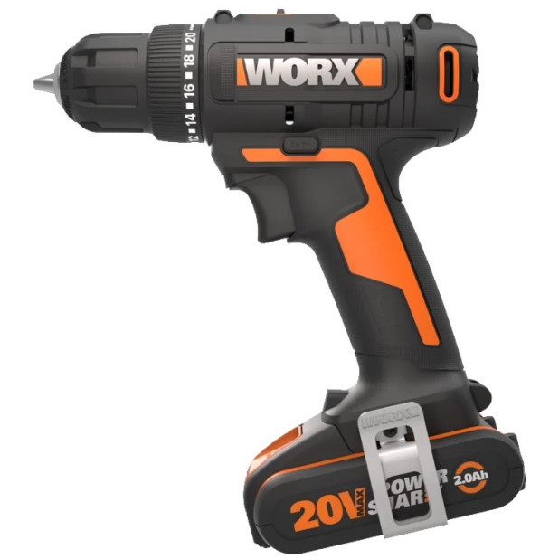 TALADRO ATORNILLADOR WORX WX100 20V 2.0AH
