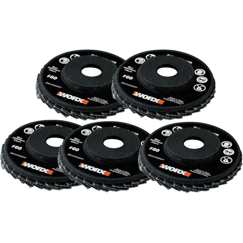 JGO.DISCOS WORX HOJAS ABRASIVAS GR.60