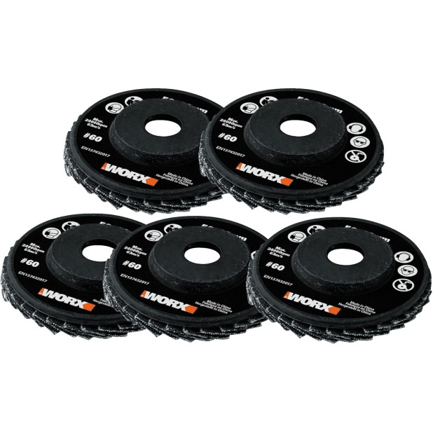 JGO.DISCOS WORX HOJAS ABRASIVAS GR.60