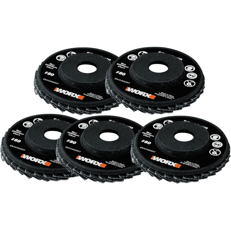 JGO.DISCOS WORX HOJAS ABRASIVAS GR.80