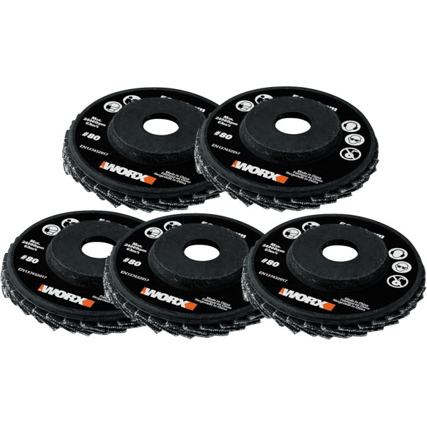 JGO.DISCOS WORX HOJAS ABRASIVAS GR.80