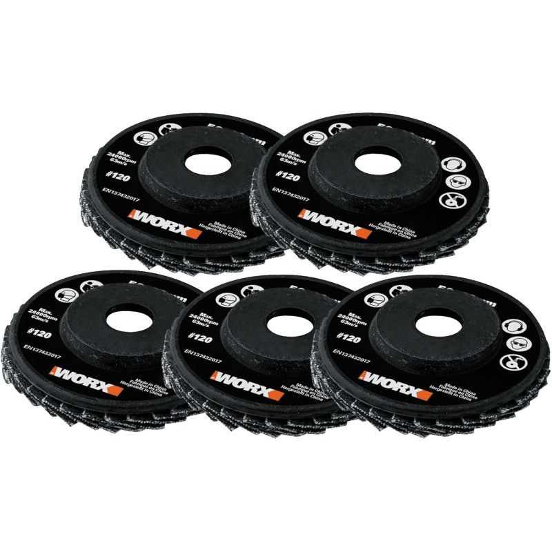 JGO.DISCOS WORX HOJAS ABRASIVAS GR.120