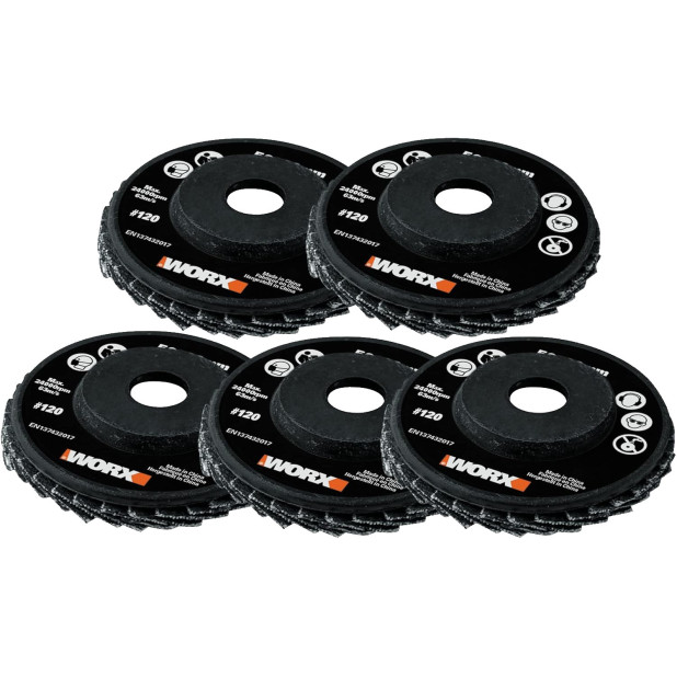 JGO.DISCOS WORX HOJAS ABRASIVAS GR.120