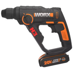 MARTILLO COMBINADO WORX WX390.1 20V 2.0AH+9ACC.