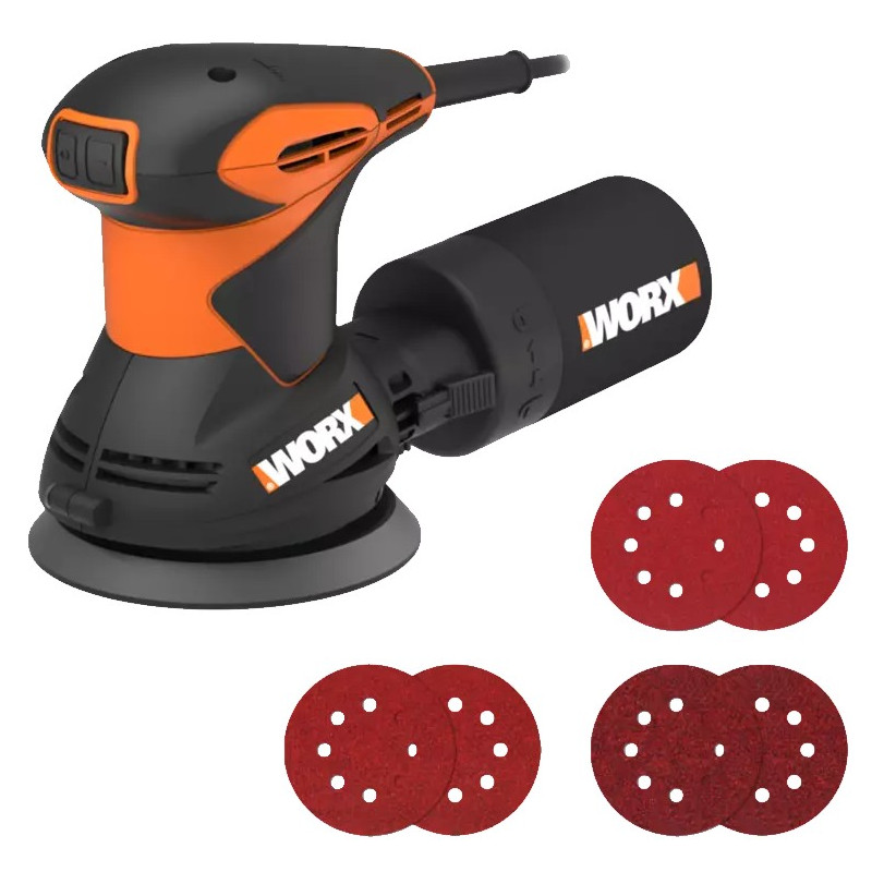 LIJADORA ROTORBITAL WORX WX652.1 320W+7ACC.