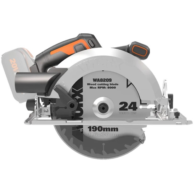 SIERRA CIRCULAR WORX WX520.9 20V BL S/B S/C
