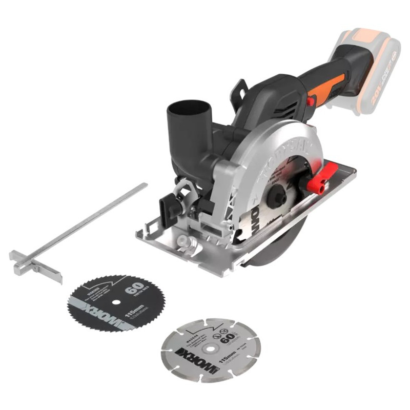 SIERRA CIRCULAR COMPACTA WORX WX531.9 20V BL S/B S/C