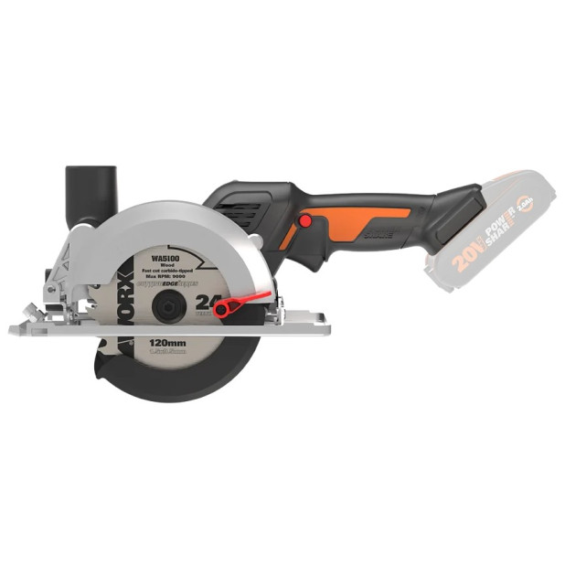 SIERRA CIRCULAR COMPACTA WORX WX531.9 20V BL S/B S/C