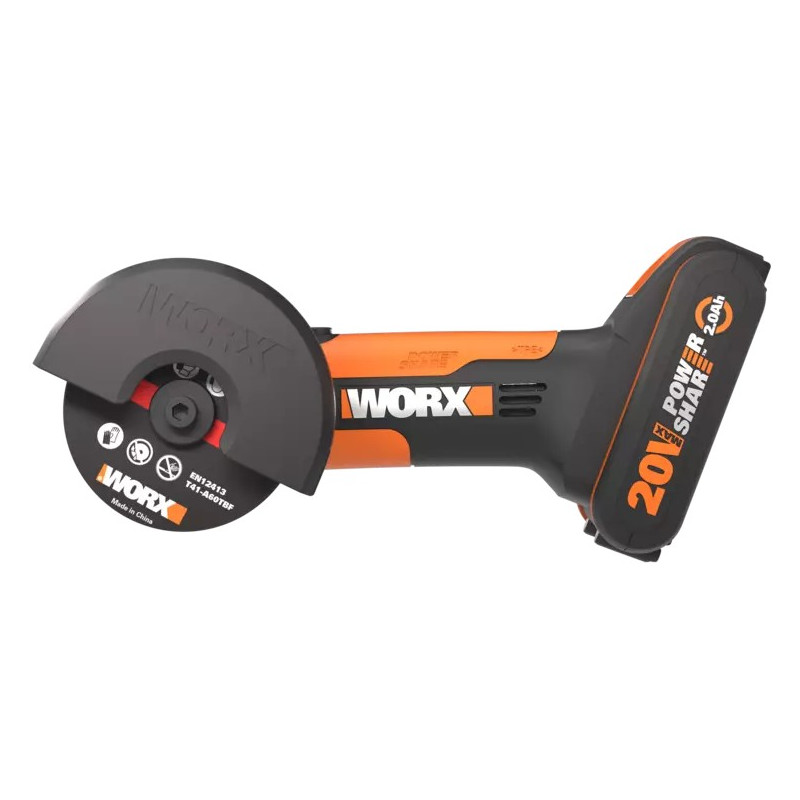 MINI AMOLADORA 76MM WORX WX801 20V 2.0AH