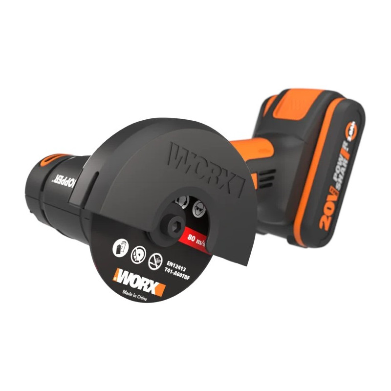 MINI AMOLADORA 76MM WORX WX801 20V 2.0AH