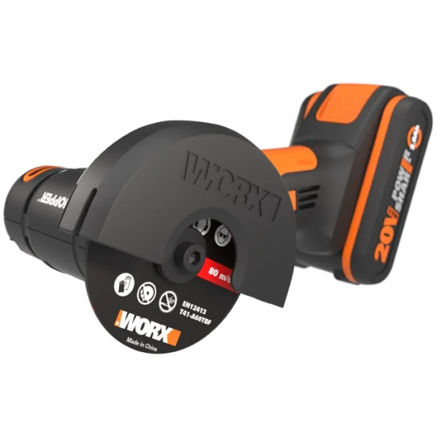 MINI AMOLADORA 76MM WORX WX801 20V 2.0AH
