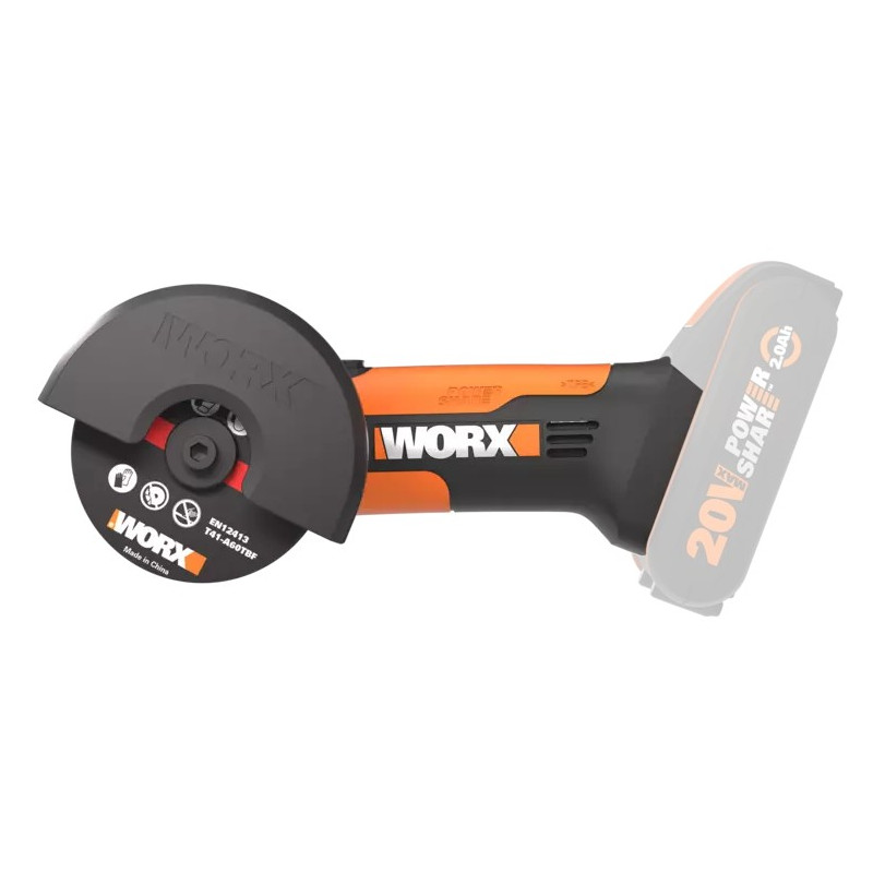 MINI AMOLADORA 76MM WORX WX801.9 20V S/B S/C
