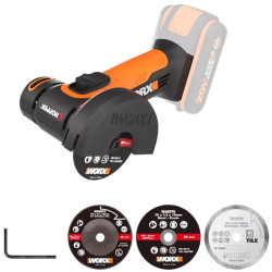 MINI AMOLADORA 76MM WORX WX801.9 20V S/B S/C