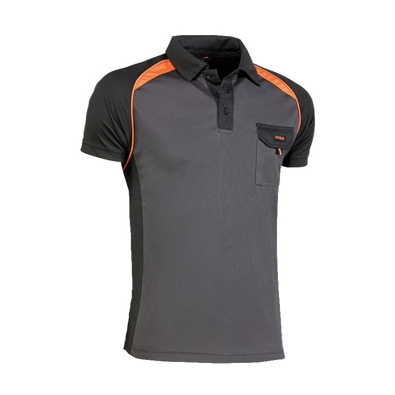 POLO TRANPS. NEGRO/NARANJA T:XXXL