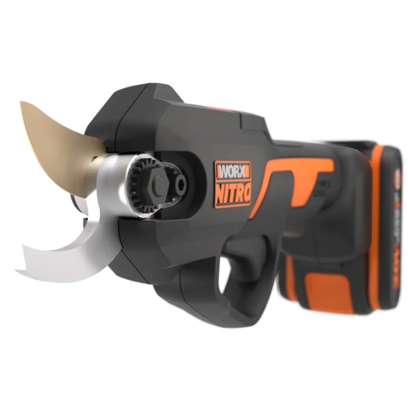 TIJERAS PODAR WORX  S/CABLE C/BAT+CARG. 20V 2.0AH