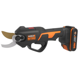 TIJERAS PODAR WORX  S/CABLE C/BAT+CARG. 20V 2.0AH