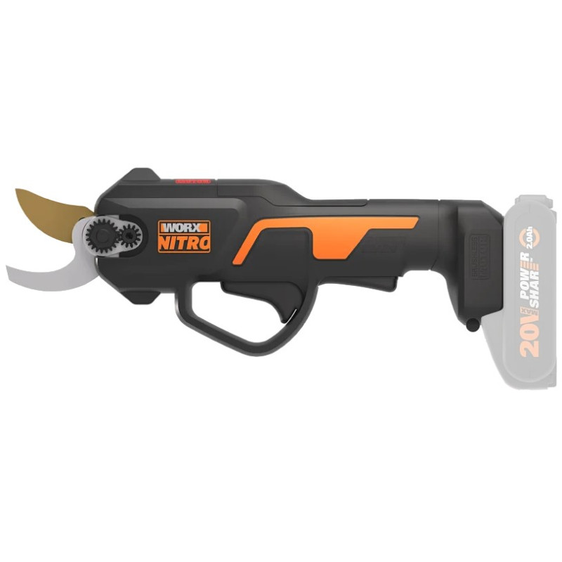 TIJERAS PODAR WORX S/CABLE S/ESCOBILLA 20V 25MM